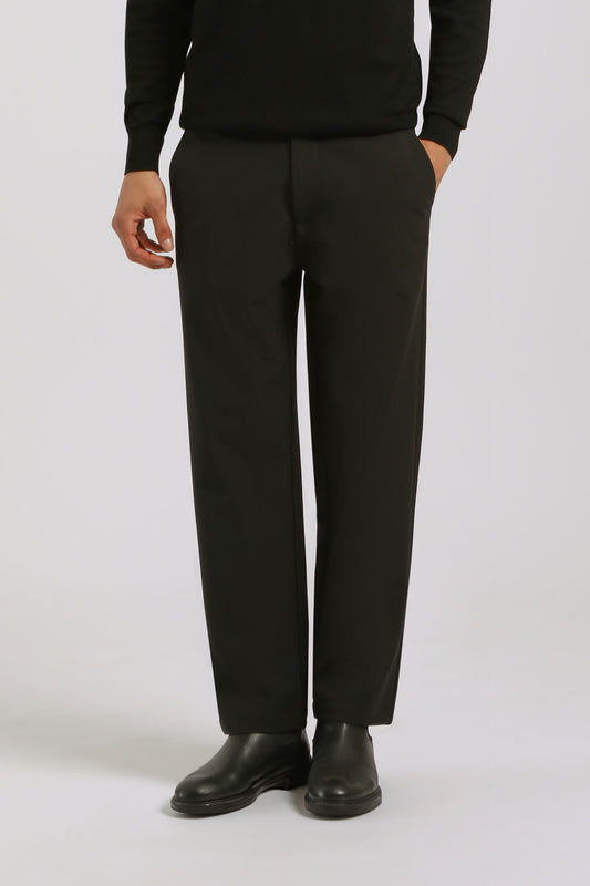 Pantaloni chino in tessuto tecnico|Colore:Nero