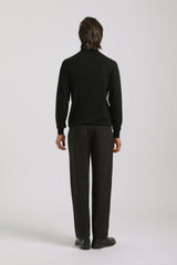 Pantaloni chino in tessuto tecnico|Colore:Nero