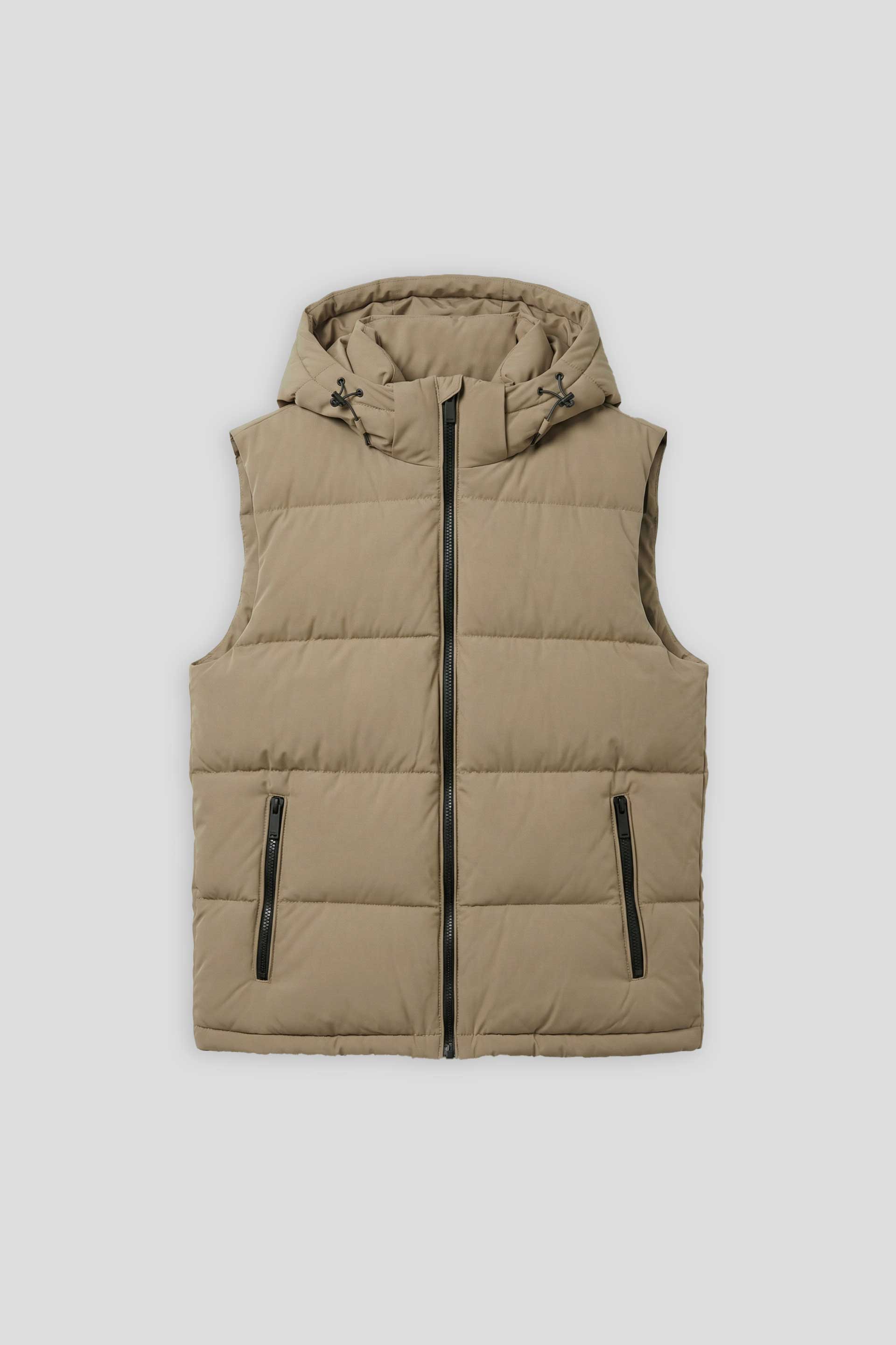 Smanicato imbottito con cappuccio|Colore:Sabbia