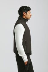 Smanicato con collo lupetto|Colore:Nero