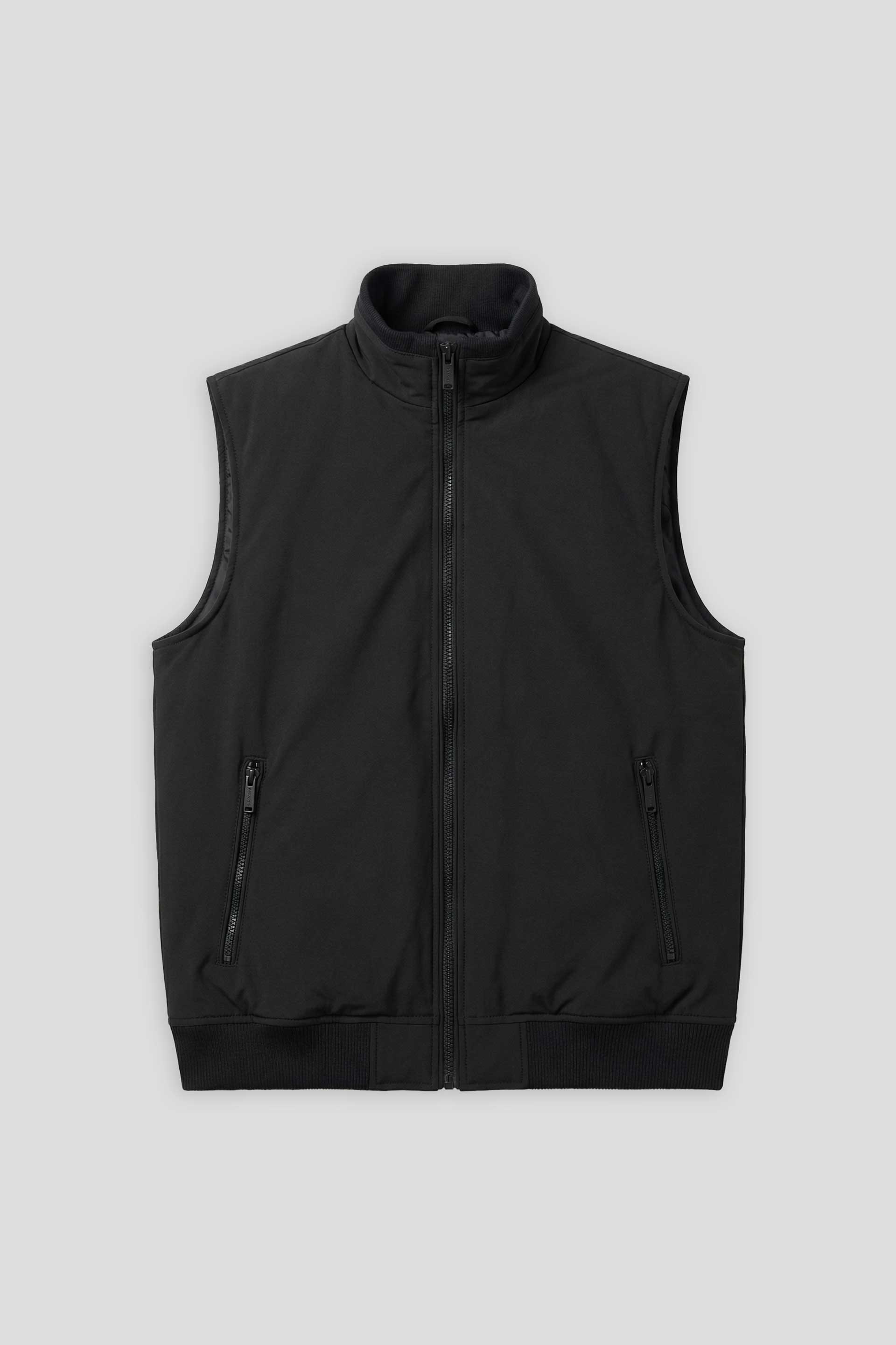 Smanicato con collo lupetto|Colore:Nero
