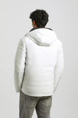 Giubbotto imbottito con cappuccio|Colore:Bianco