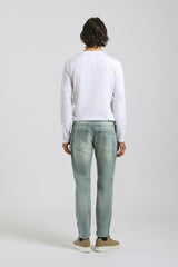 Jeans skinny fit con strappi|Colore:Jeans