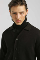 Cardigan con bottoni|Colore:Nero
