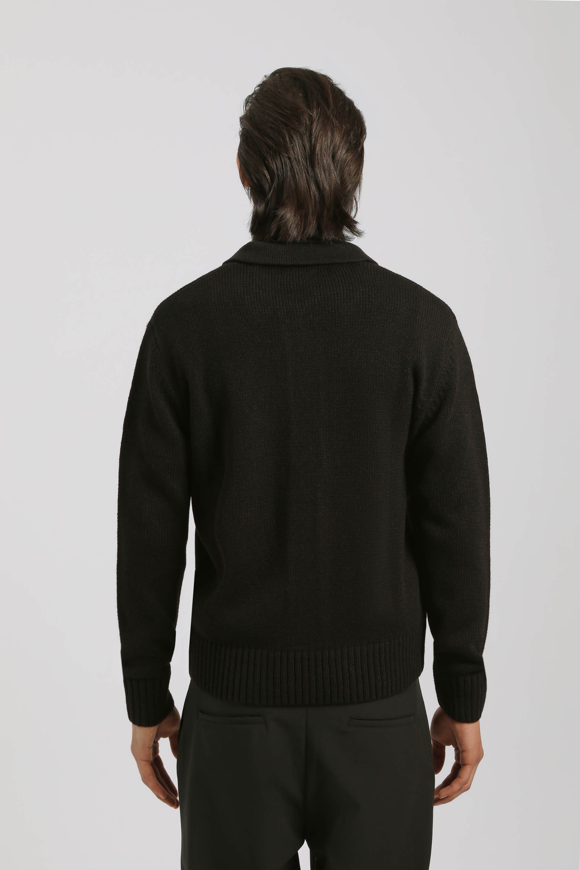 Cardigan con bottoni|Colore:Nero