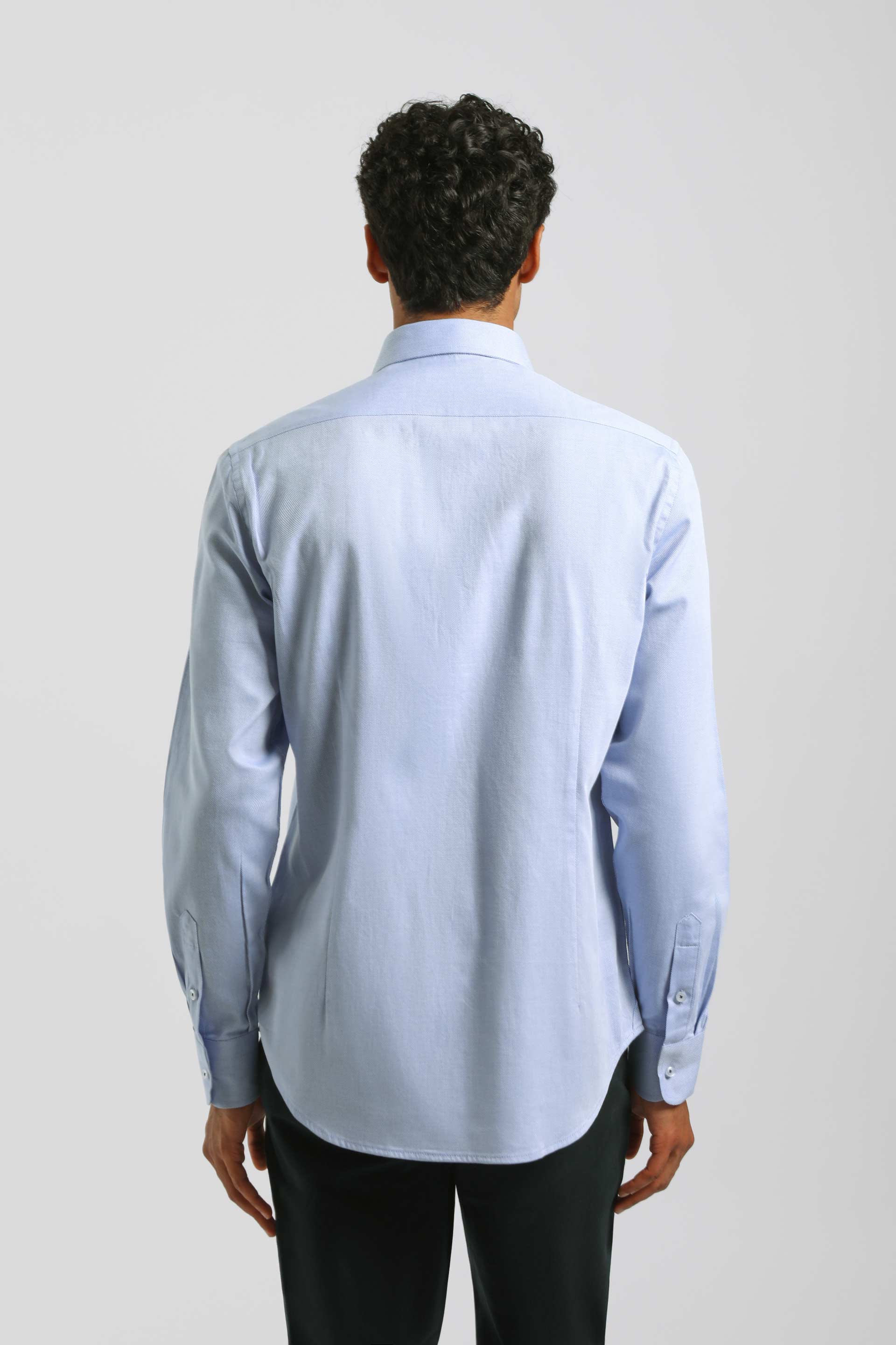 Camicia tinta unita 100% cotone|Colore:Acquamarina