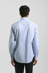 Camicia tinta unita 100% cotone|Colore:Acquamarina