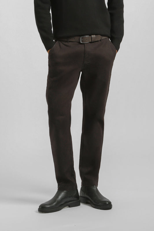 Pantaloni chino in cotone|Colore:Moro