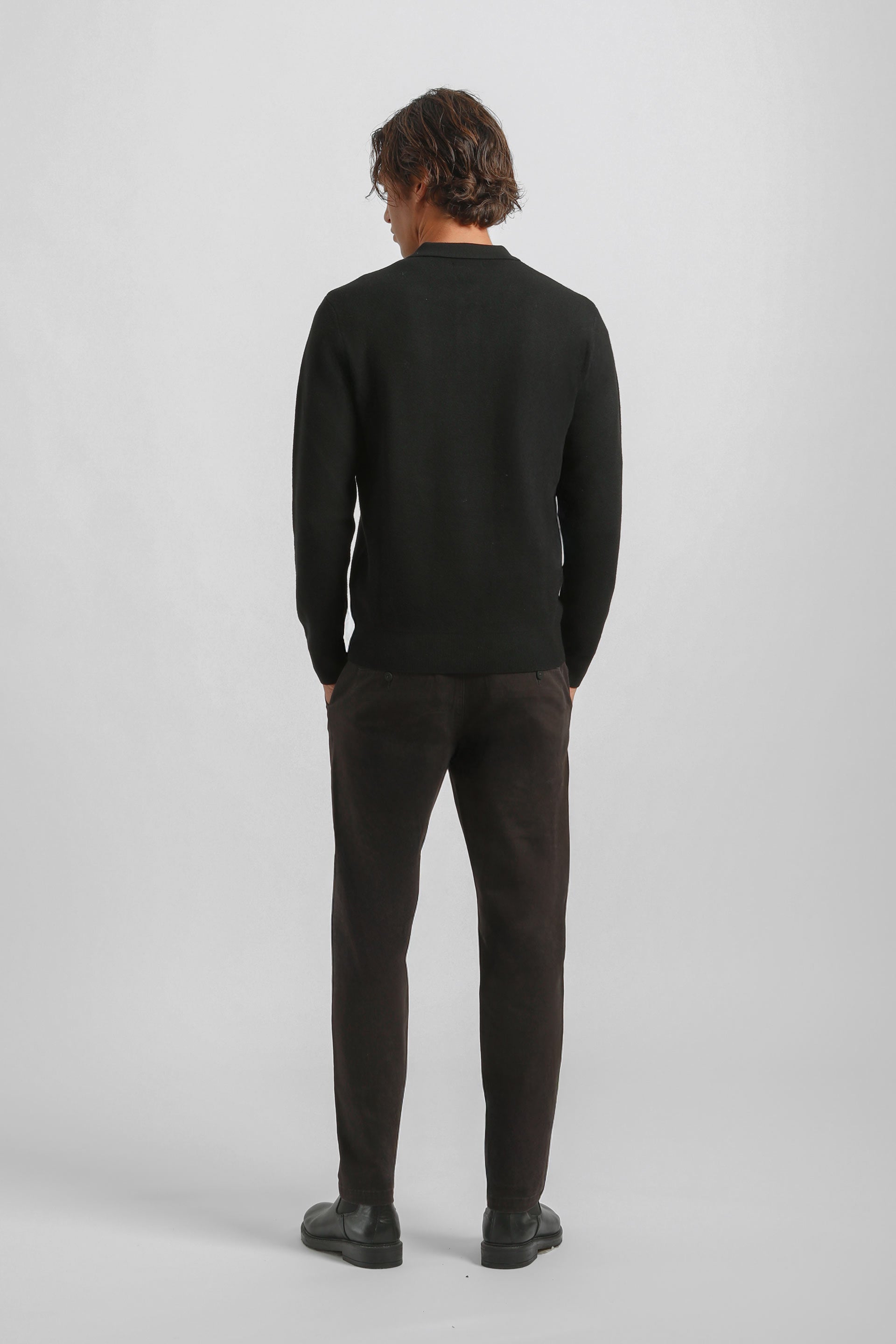 Pantaloni chino in cotone|Colore:Moro