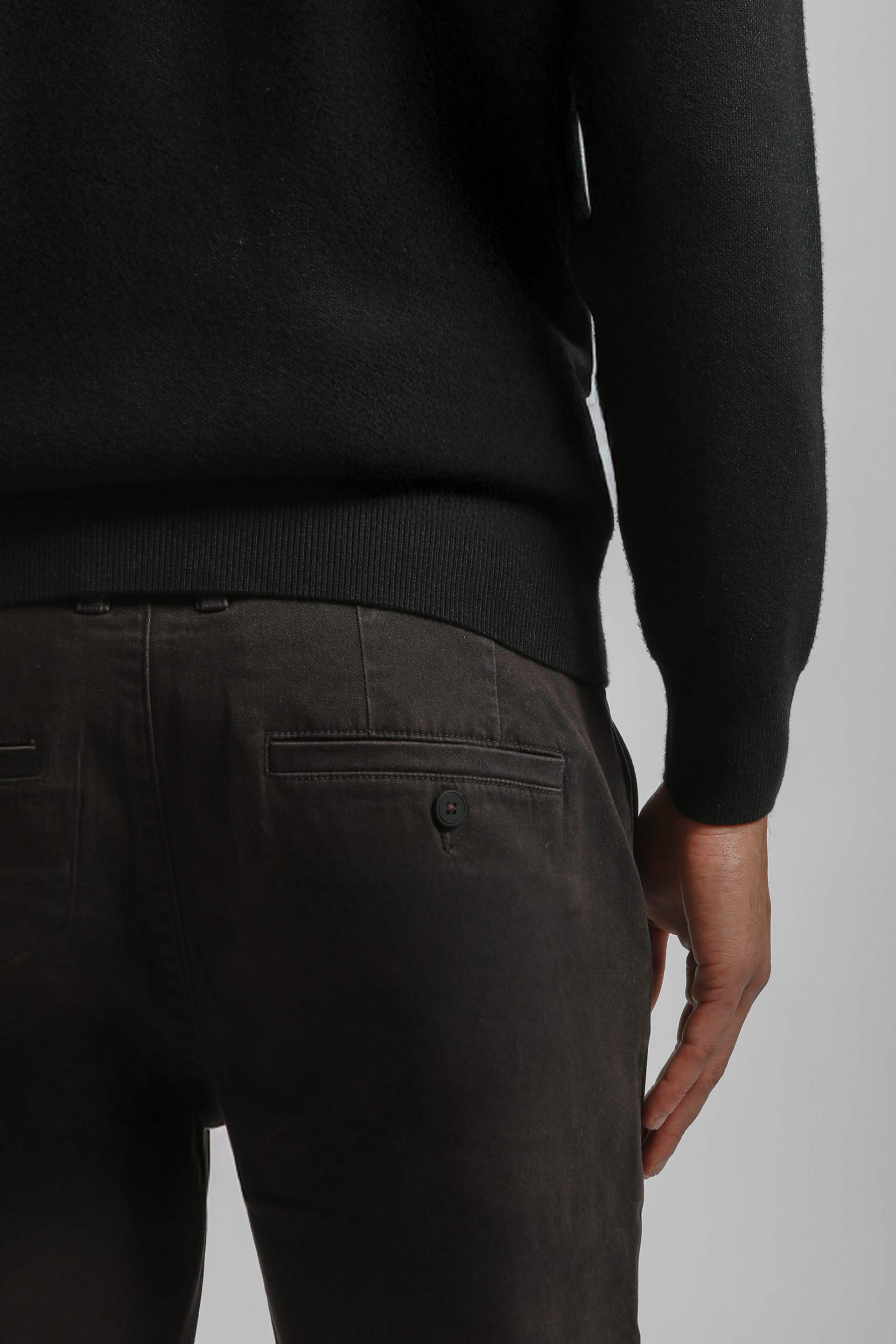 Pantaloni chino in cotone|Colore:Moro