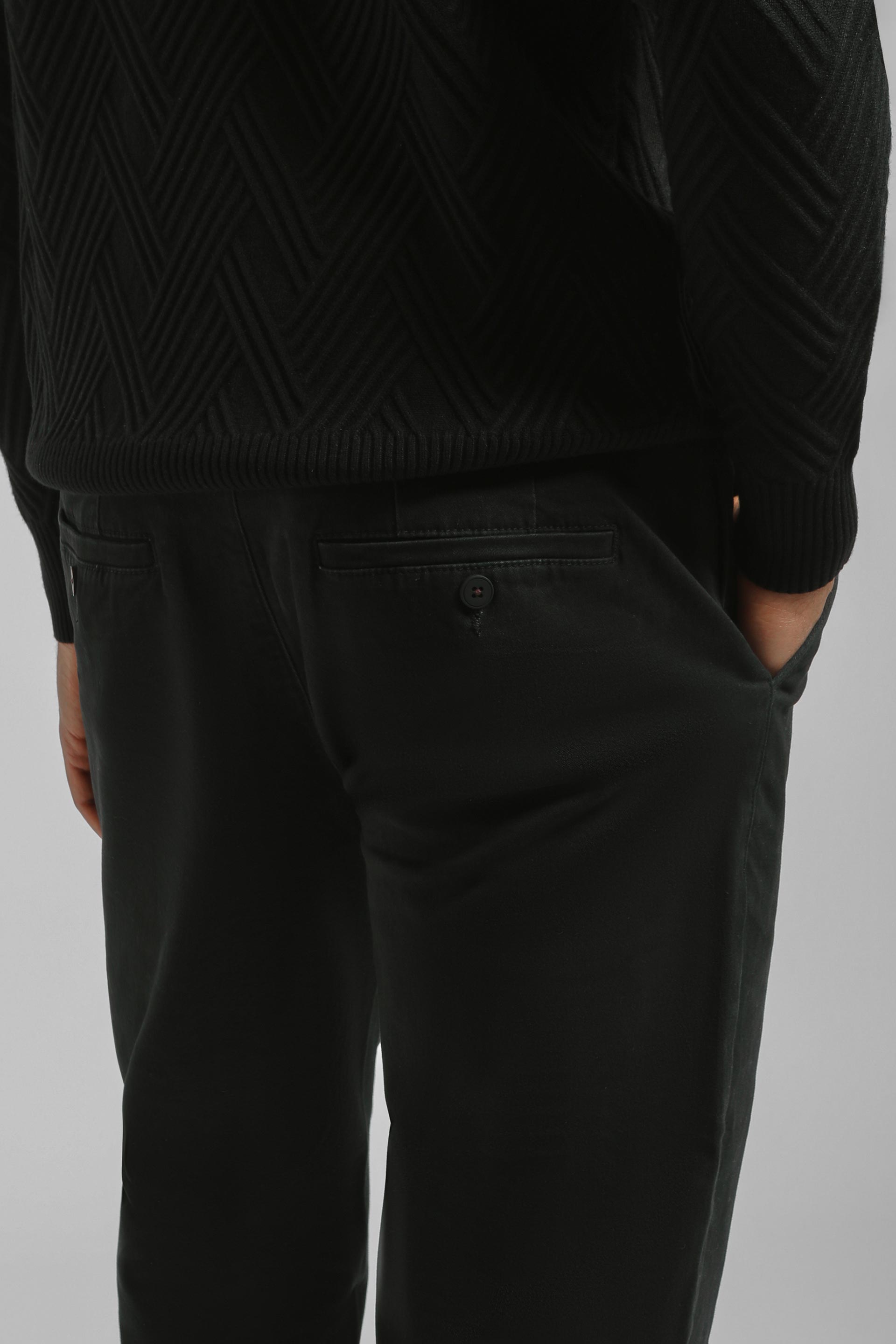 Pantaloni chino in cotone|Colore:Nero