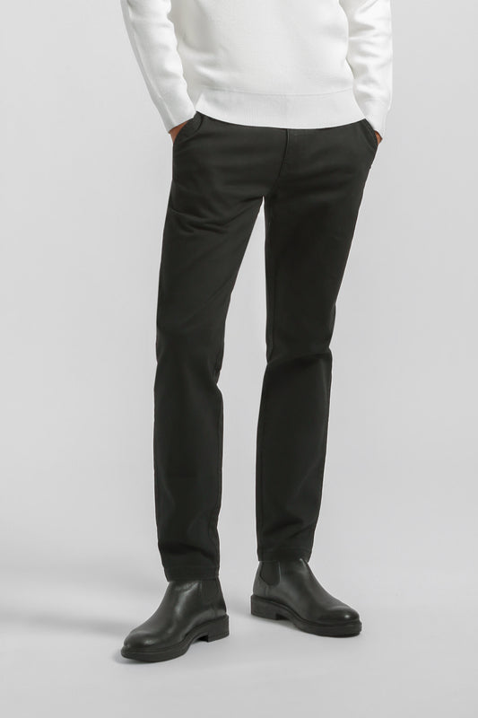 Pantaloni chino in cotone|Colore:Nero