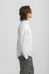 Camicia tinta unita in cotone|Colore:Bianco