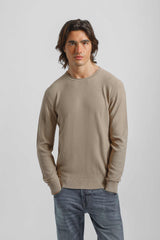 Maglia girocollo in viscosa|Colore:Beige
