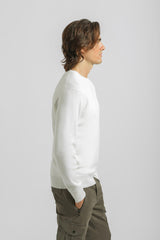 Maglia girocollo strutturata|Colore:Off white