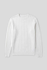 Maglia girocollo strutturata|Colore:Off white