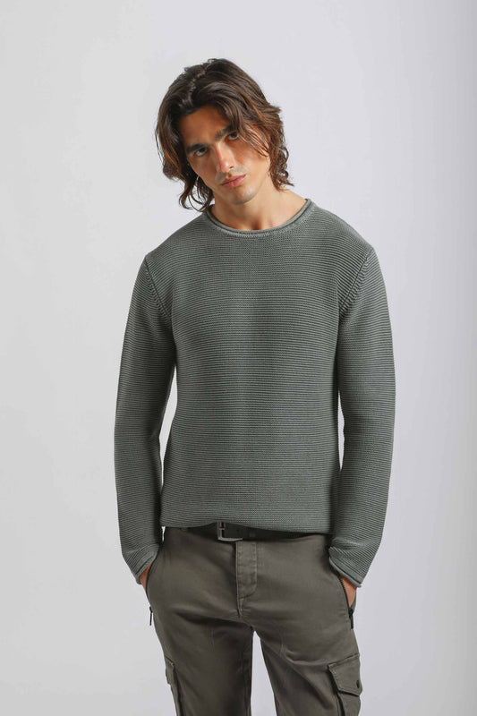 Maglia girocollo 100% cotone|Colore:Fango