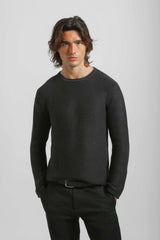 Maglia girocollo 100% cotone|Colore:Nero