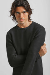 Maglia girocollo 100% cotone|Colore:Nero