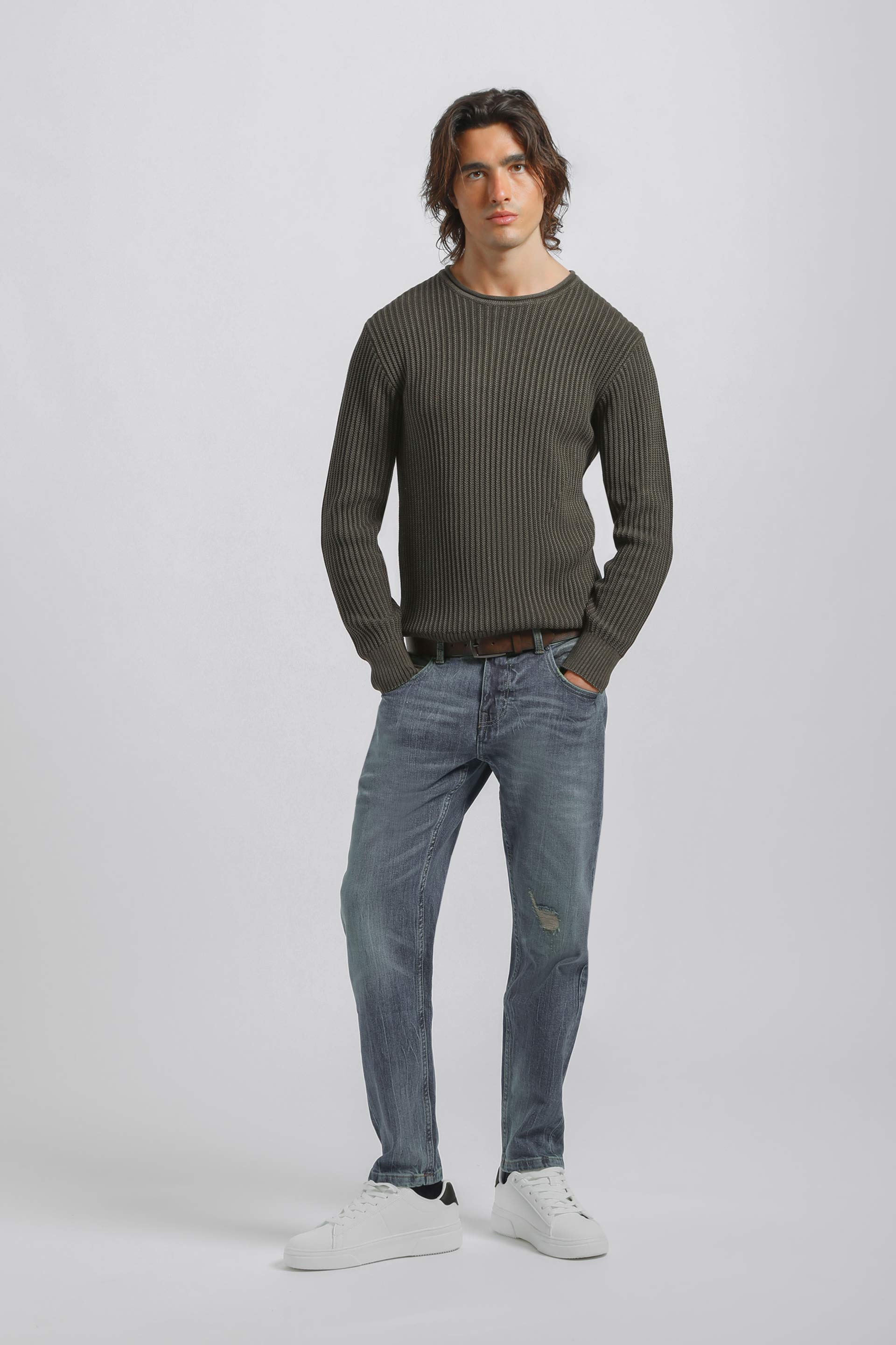 Maglia girocollo 100% cotone|Colore:Verde