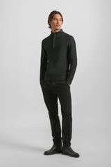 Lupetto con bottoni 100% cotone|Colore:Nero