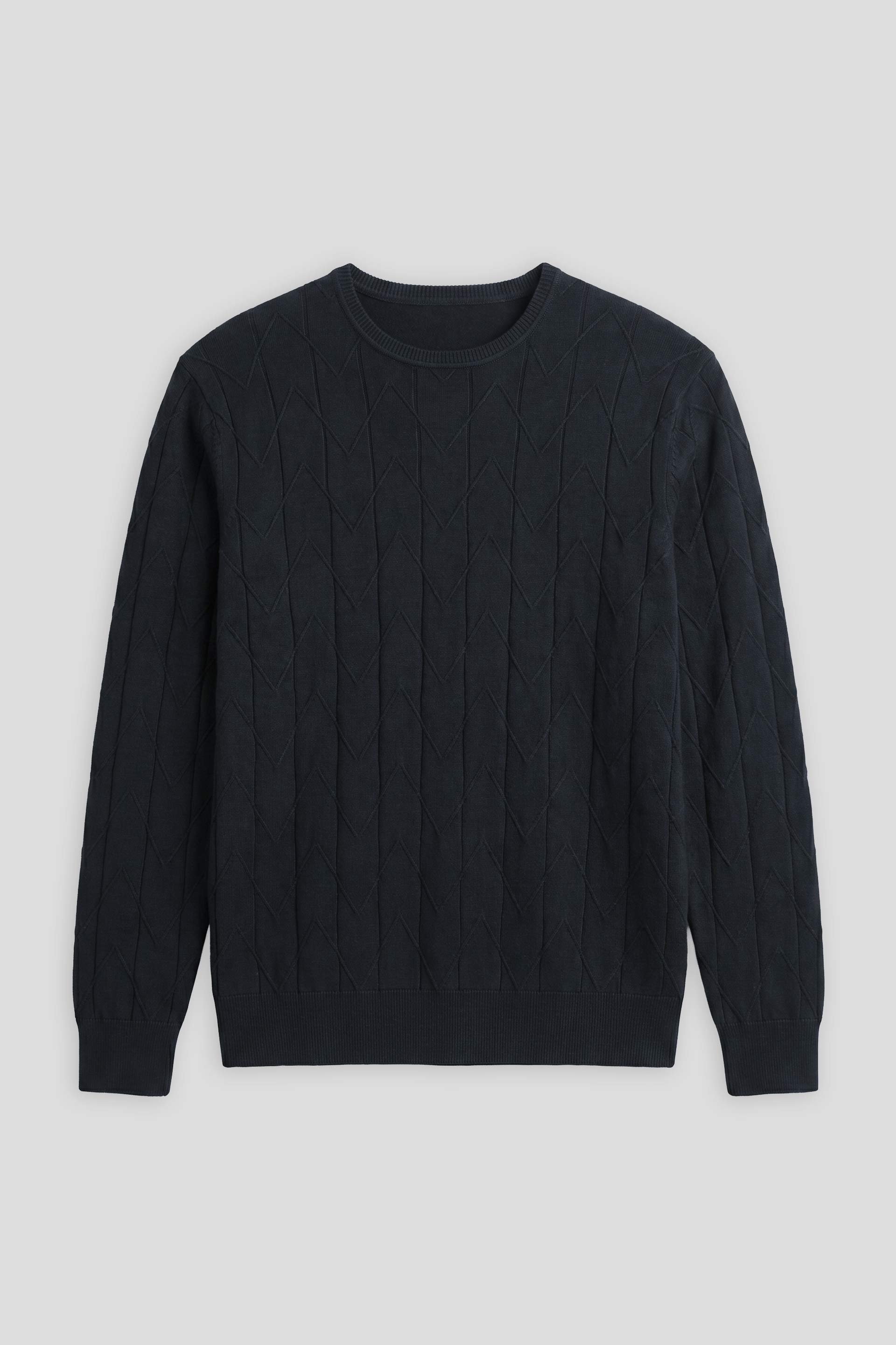 Maglia girocollo strutturata|Colore:Blue