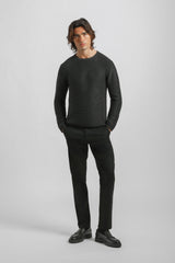 Pantaloni chino misto cotone|Colore:Nero
