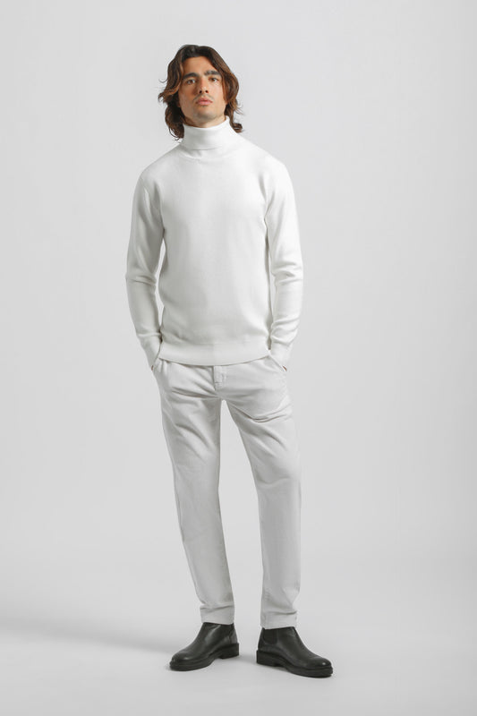 Pantaloni chino di velluto|Colore:Off white