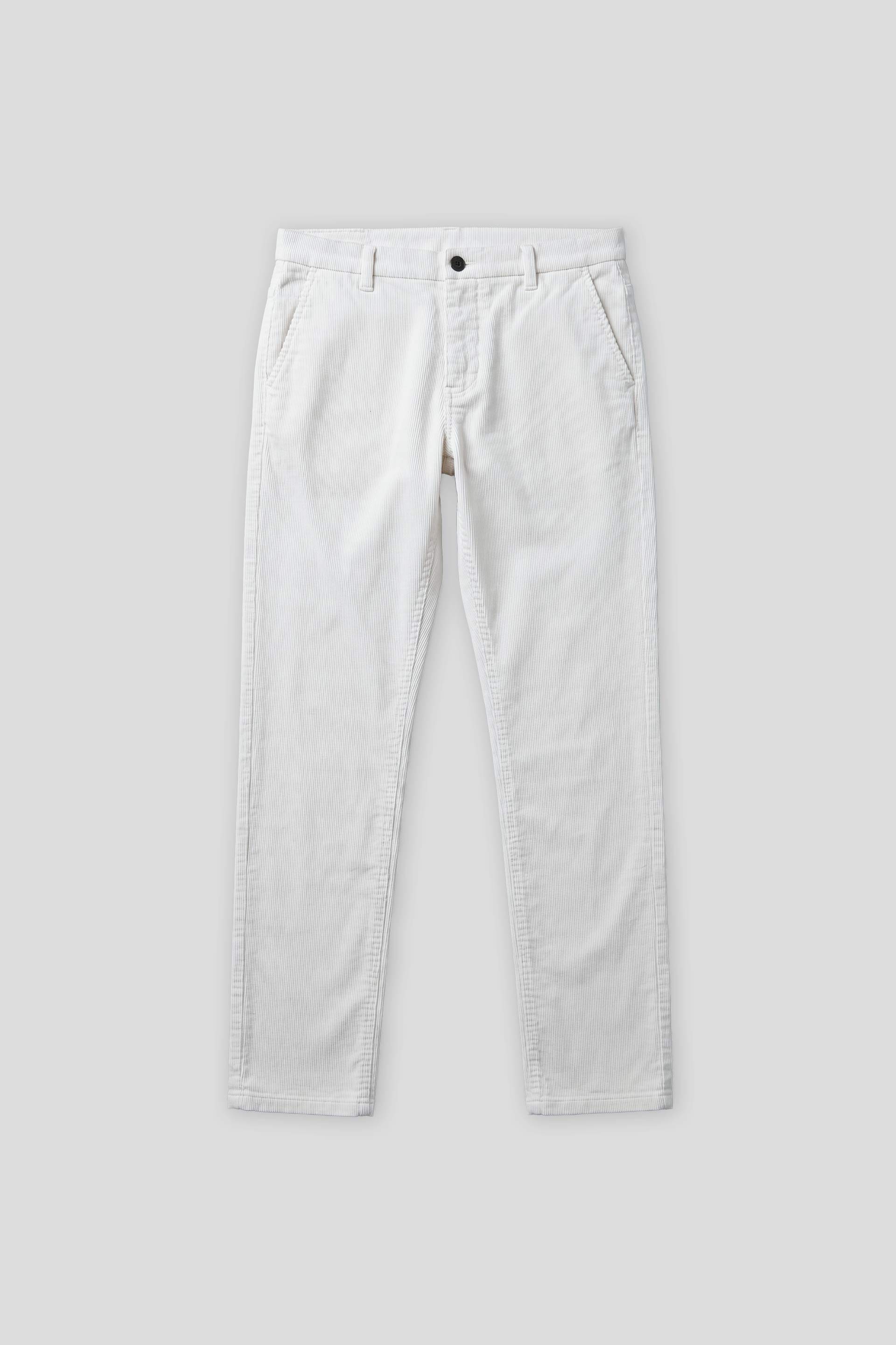Pantaloni chino di velluto|Colore:Off white