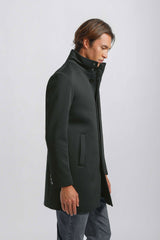 Cappotto collo lupetto|Colore:Blu scuro