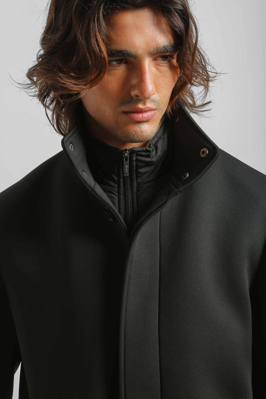 Cappotto con gilet|Colore:Nero