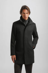 Cappotto collo lupetto|Colore:Nero