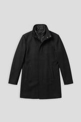 Cappotto collo lupetto|Colore:Nero