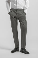 Pantaloni chino in cotone|Colore:Grigio medio