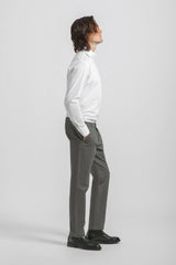 Pantaloni chino in cotone|Colore:Grigio medio