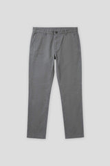 Pantaloni chino in cotone|Colore:Grigio medio