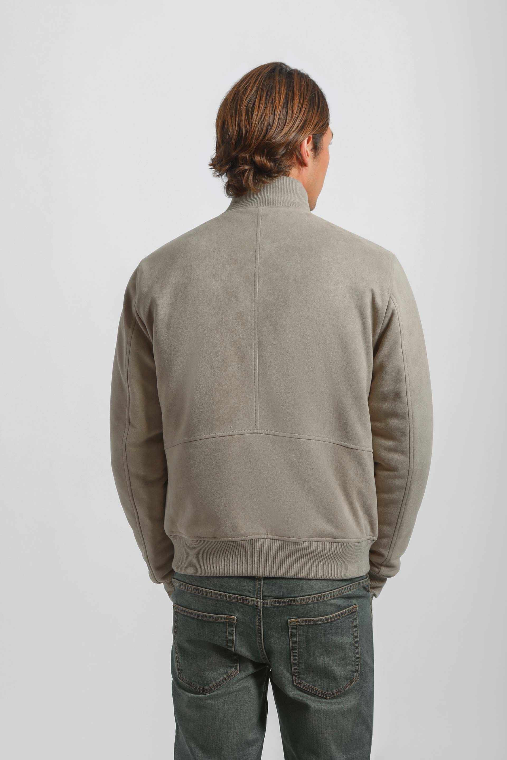 Giacca lupetto effetto camoscio|Colore:Beige