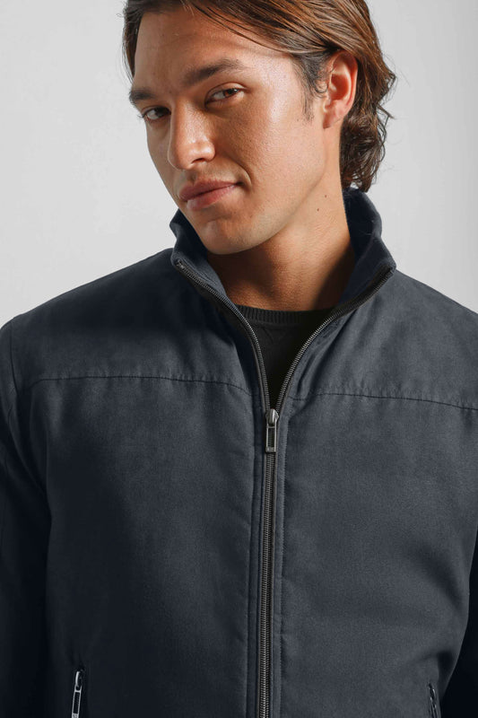 Bomber effetto camoscio|Colore:Blue