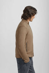 Giubbotto biker effetto pelle|Colore:Beige