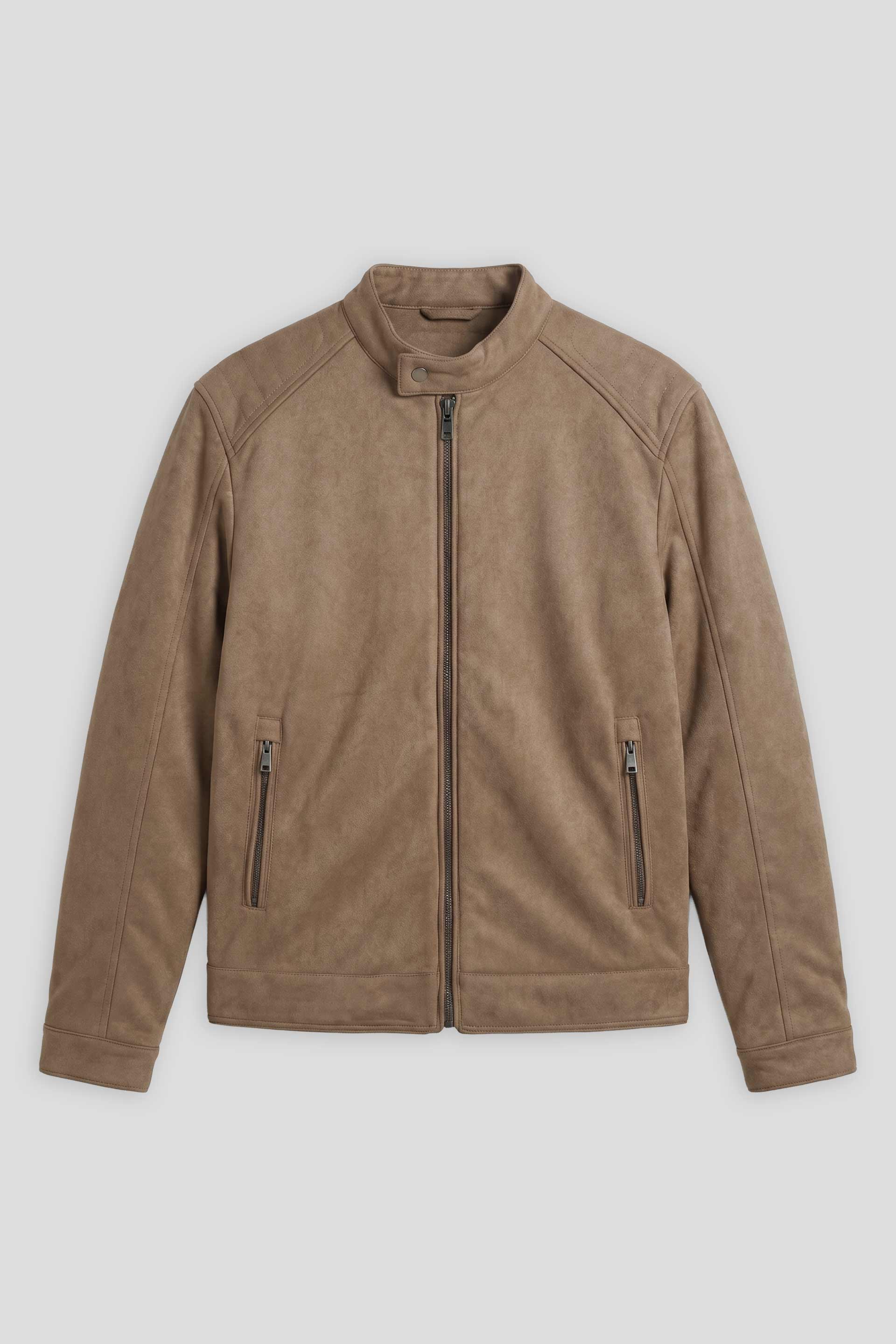 Giubbotto biker effetto pelle|Colore:Beige
