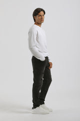Jeans skinny fit con strappi nero|Colore:Jeans nero