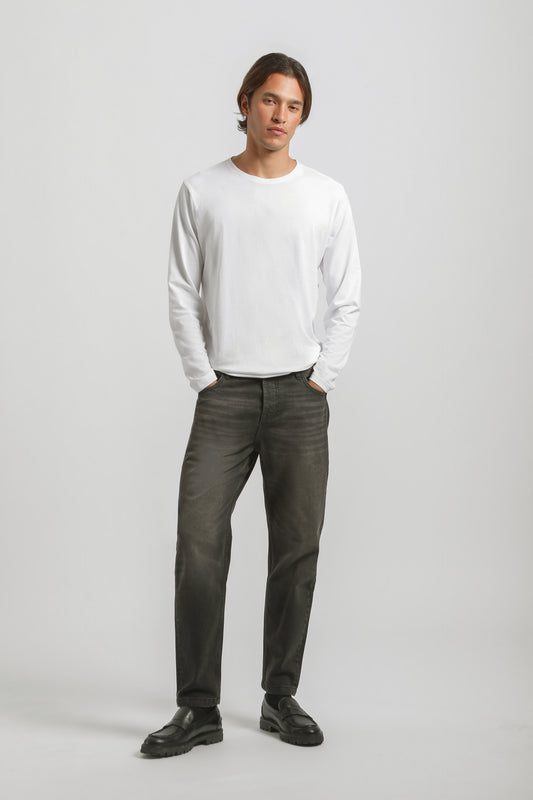Jeans slim fit crop nero|Colore:Jeans nero