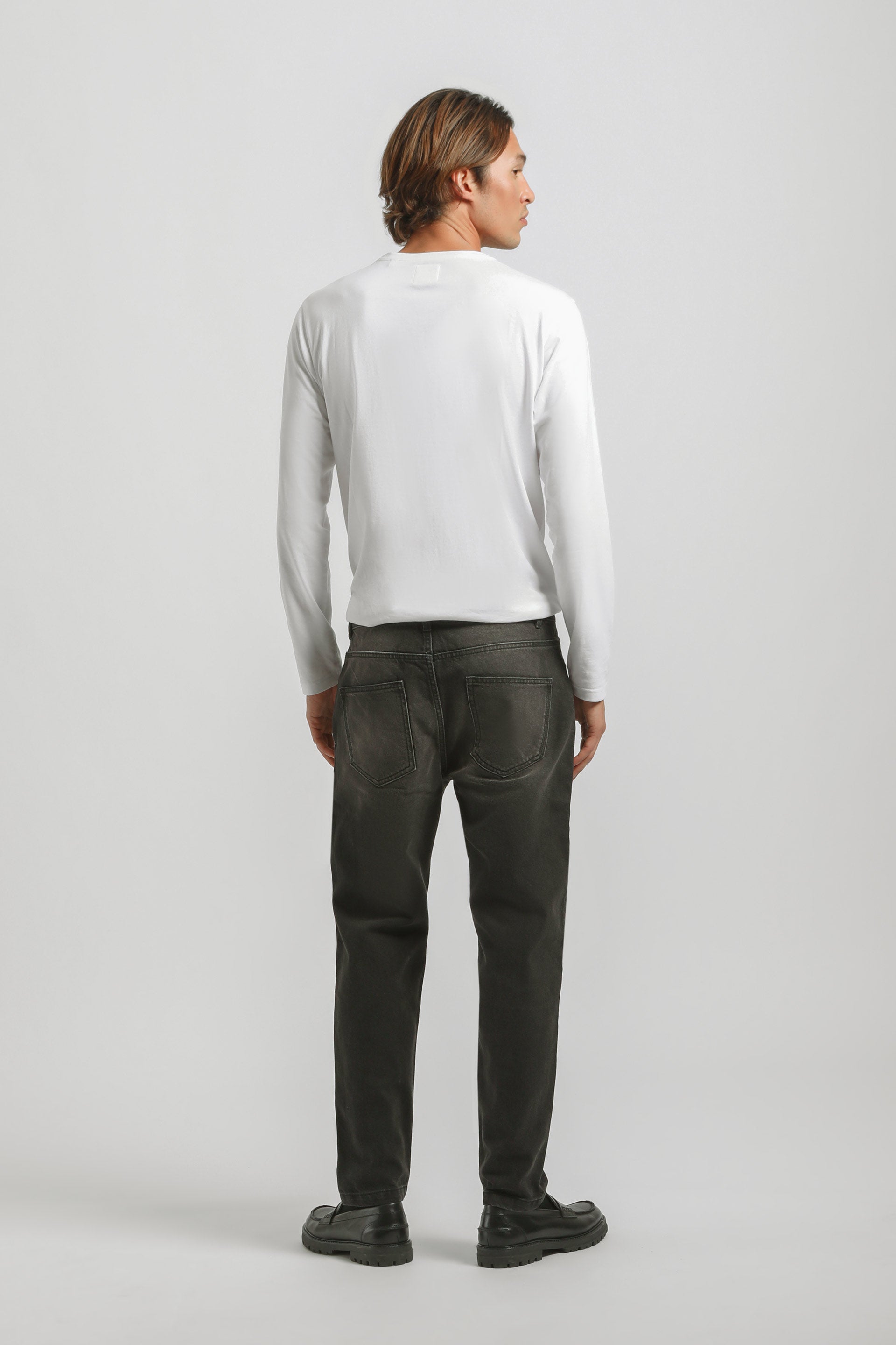 Jeans slim fit crop nero|Colore:Jeans nero