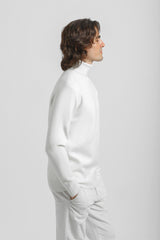 Maglia collo alto|Colore:Off white