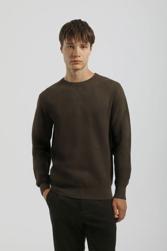Maglia girocollo in viscosa|Colore:Verde