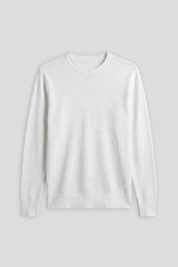 Maglia girocollo in viscosa|Colore:Off white
