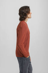 Maglia girocollo strutturata|Colore:Rame