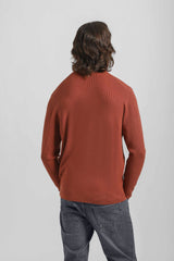 Maglia girocollo strutturata|Colore:Rame