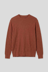 Maglia girocollo strutturata|Colore:Rame