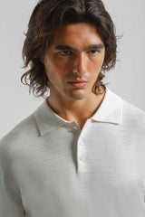 Polo manica lunga con bottoni|Colore:Off white
